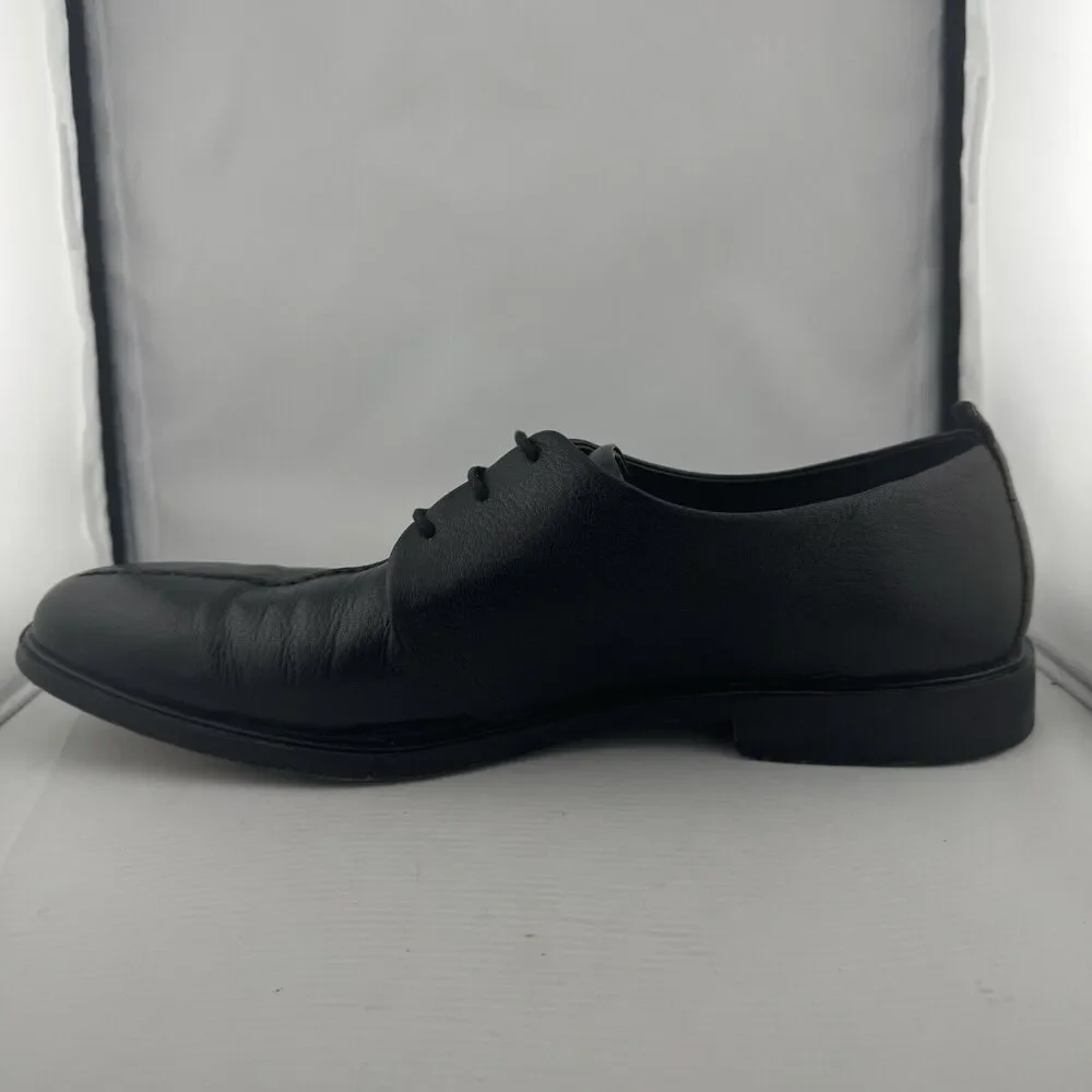 Cole Haan Black Beckett Split Toe Leather 3 Eyelet Oxfords Sz-13 C06399‎ FG11